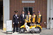 筑後市消防署にバイク寄贈